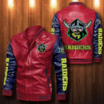 Canberra Raiders Leather Bomber Jacket