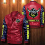 Canberra Raiders Leather Bomber Jacket