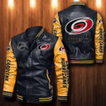 Carolina Hurricanes Leather Bomber Jacket