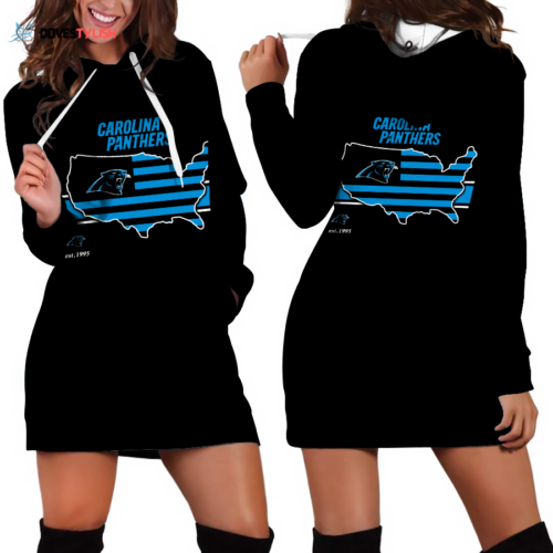 Carolina Panthers Hoodie Dress For Women