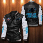 Carolina Panthers Leather Bomber Jacket