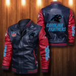 Carolina Panthers Leather Bomber Jacket