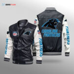 Carolina Panthers Leather Bomber Jacket