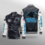 Carolina Panthers Leather Bomber Jacket