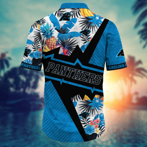 Carolina Panthers NFL Flower Hawaii Shirt   For Fans, Summer Football Shirts