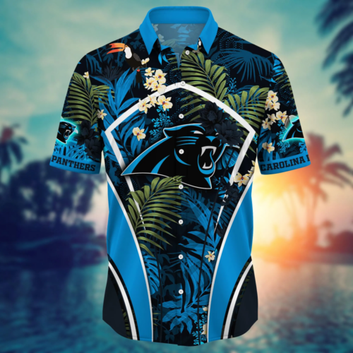 Carolina Panthers NFL Flower Hawaii Shirt   For Fans, Summer Football Shirts