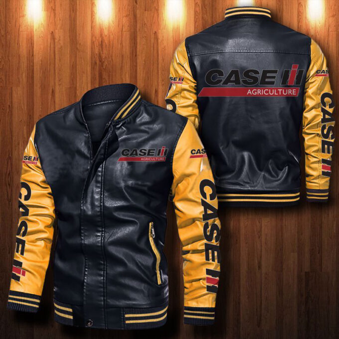 Case IH Leather Bomber Jacket