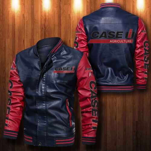 Case IH Leather Bomber Jacket