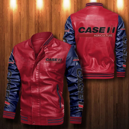 Case IH Leather Bomber Jacket