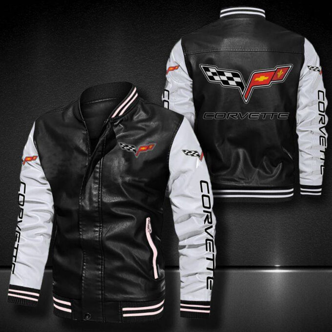 Chevrolet Corvette Leather Bomber Jacket