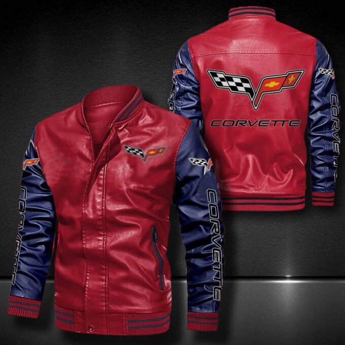 Chevrolet Corvette Leather Bomber Jacket