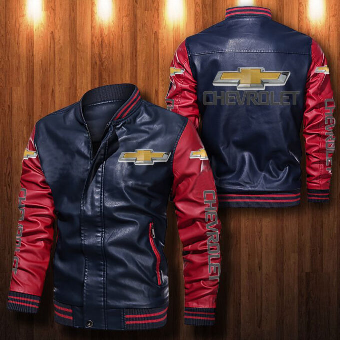 Chevrolet Leather Bomber Jacket