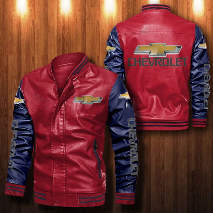 Chevrolet Leather Bomber Jacket