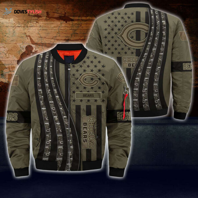 Chicago Bears Bomber Jacket Camo For This Season