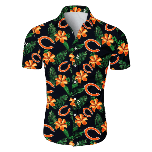 Chicago Bears CB Tropical Flower Pattern All Over Print Hawaiian Shirt For Men Women