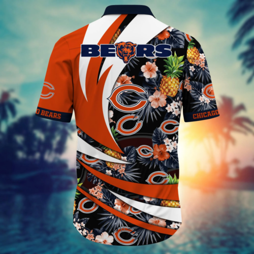 Chicago Bears NFL Flower Hawaii Shirt  For Fans, Summer Football Shirts