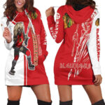 Chicago Blackhawks And Zombie Hoodie Dress For Women