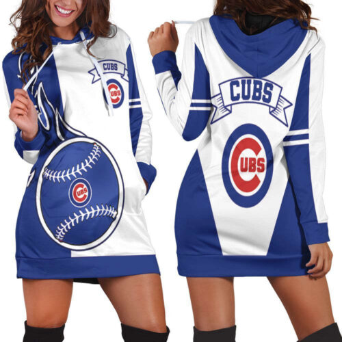 Chicago Cubs Hoodie Dress For Women