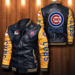 Chicago Cubs Leather Bomber Jacket