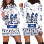 Christmas Gnomes Toronto Blue Jays Hoodie Dress For Women