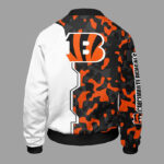 Cincinnati Bengals Camouflage Orange Bomber Jacket