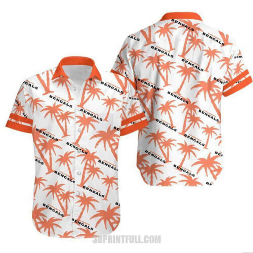 Cincinnati Bengals Coconut Tree Gift For Fan Hawaii Shirt