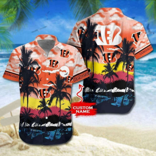 Cincinnati Bengals Coconut Tree Gift For Fan Hawaii Shirt