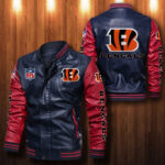 Cincinnati Bengals Leather Bomber Jacket