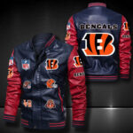 Cincinnati Bengals Leather Bomber Jacket