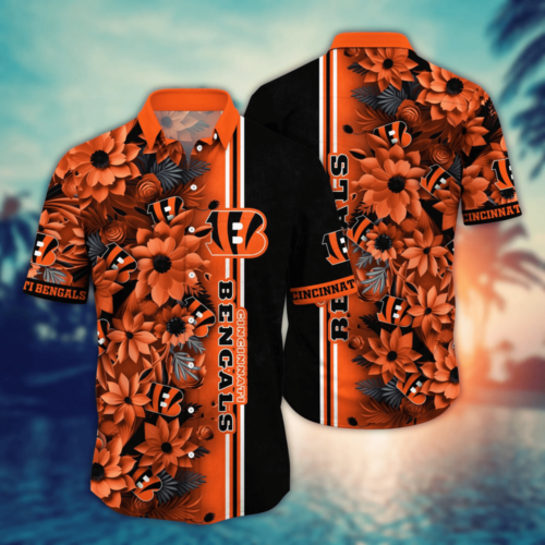Cincinnati Bengals NFL Flower Hawaii Shirt   For Fans, Custom Summer Football Shirts