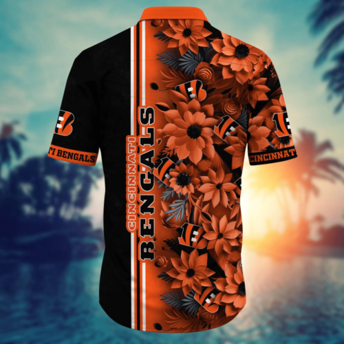 Cincinnati Bengals NFL Flower Hawaii Shirt   For Fans, Custom Summer Football Shirts