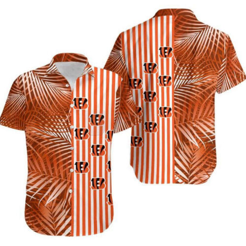 Cincinnati Bengals Palm Leaves And Stripes Gift For Fan Hawaii