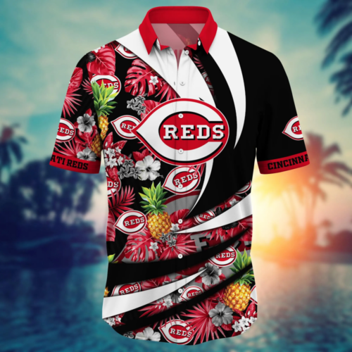 Cincinnati Reds MLB Flower Hawaii Shirt   For Fans, Summer Football Shirts