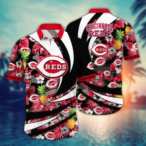 Cincinnati Reds MLB Flower Hawaii Shirt   For Fans, Summer Football Shirts