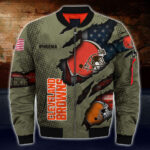 Cleveland Browns Custom Bomber Jacket