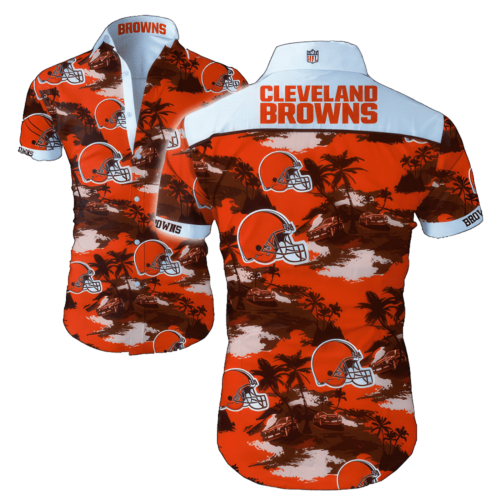 Cleveland Browns Hawaiian Shirt Beach Shirt  For Men  Women