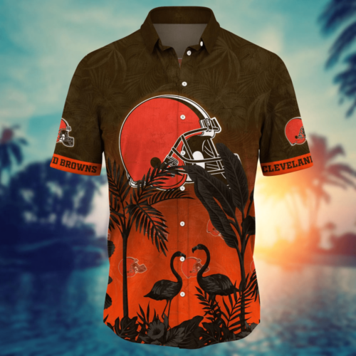 Cleveland Browns NFL Flower Hawaii Shirt  For Fans, Summer Football Shirts