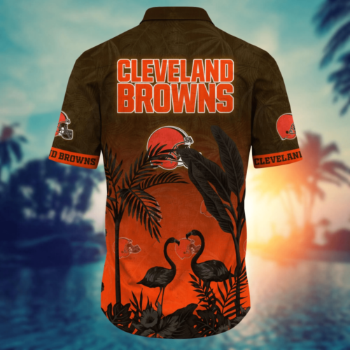 Cleveland Browns NFL Flower Hawaii Shirt  For Fans, Summer Football Shirts