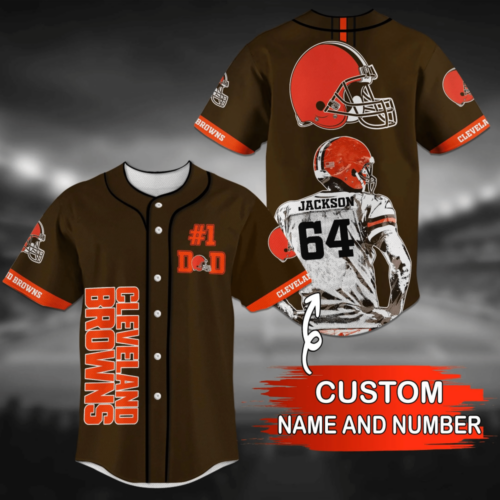 Cleveland Browns NFL Personalized Baseball Jersey Shirt For Fans