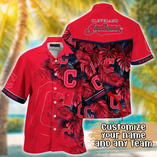 Cleveland Indians MLB Summer Hawaii Shirt And TShirt, Custom Football Shirts