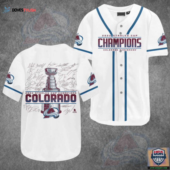 Colorado Avalanche Baseball Jersey For Fans BJ0046