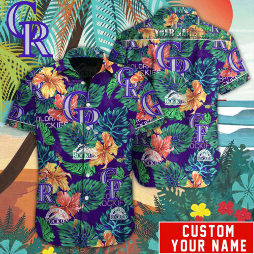 Colorado Rockies MLB-Custom Hawaiian  Shirt For Men Women