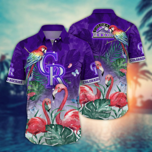Colorado Rockies MLB Flower Hawaii Shirt And Tshirt For Fans, Summer Football Shirts