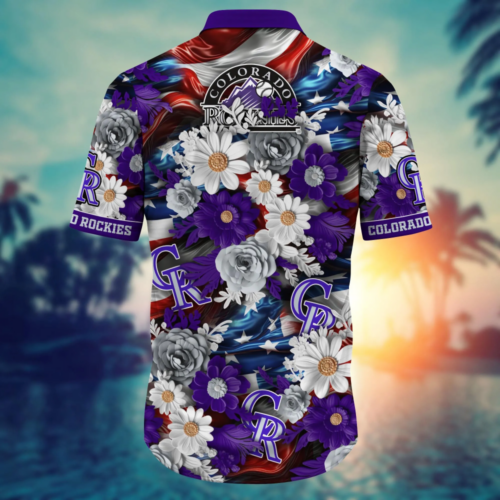 Colorado Rockies MLB Hawaii Shirt Independence Day, Summer Shirts