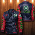 Colorado State Rams Leather Bomber Jacket