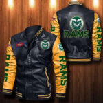 Colorado State Rams Leather Bomber Jacket