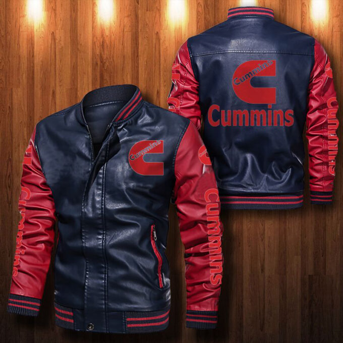 Cummins Leather Bomber Jacket