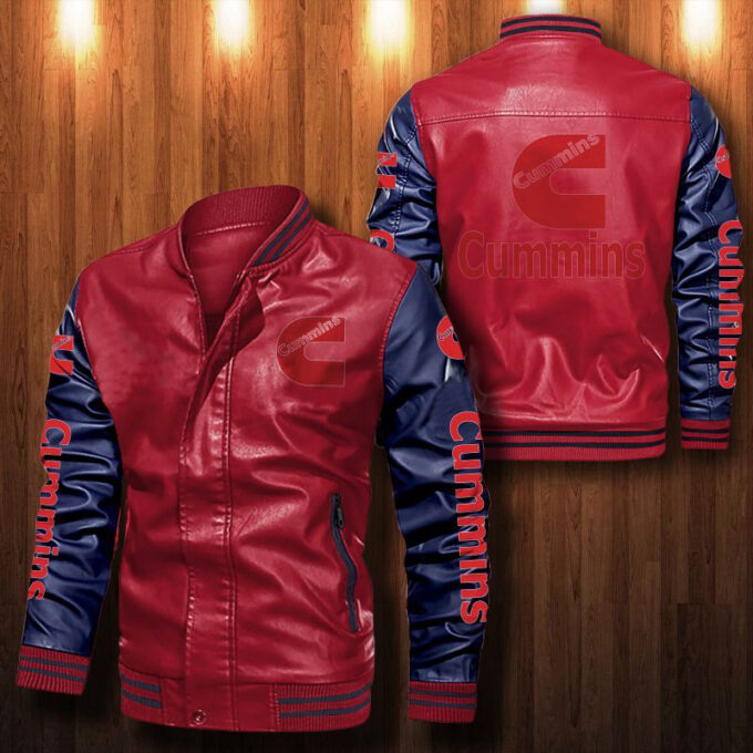 Cummins Leather Bomber Jacket