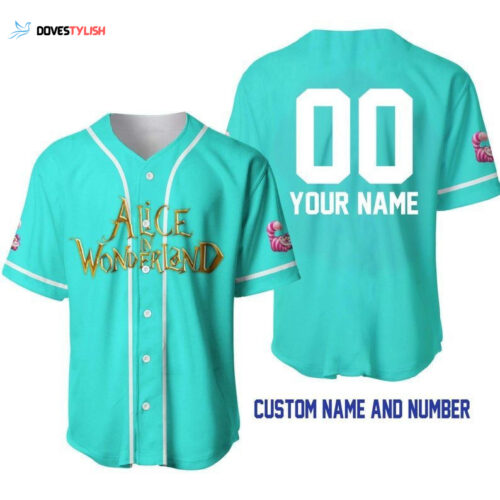 Custom Name Alice In Wonderland Disney Baseball Jersey Gift For Lover 7