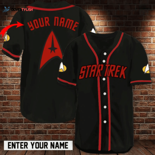 Custom Name Star Trek Red 222 Gift For Lover Baseball Jersey